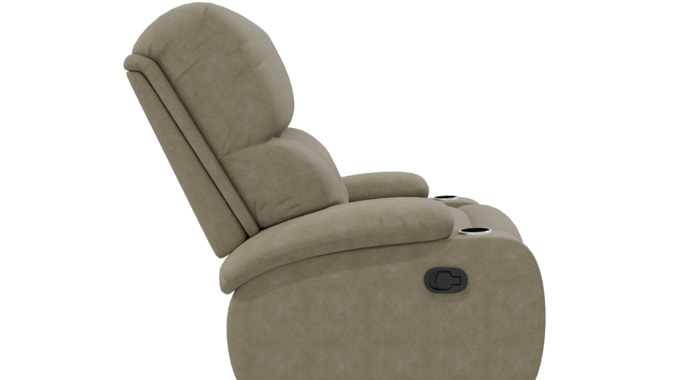 Stylish Reclining Sofa 3D Model - Professional 3D Model Render 8