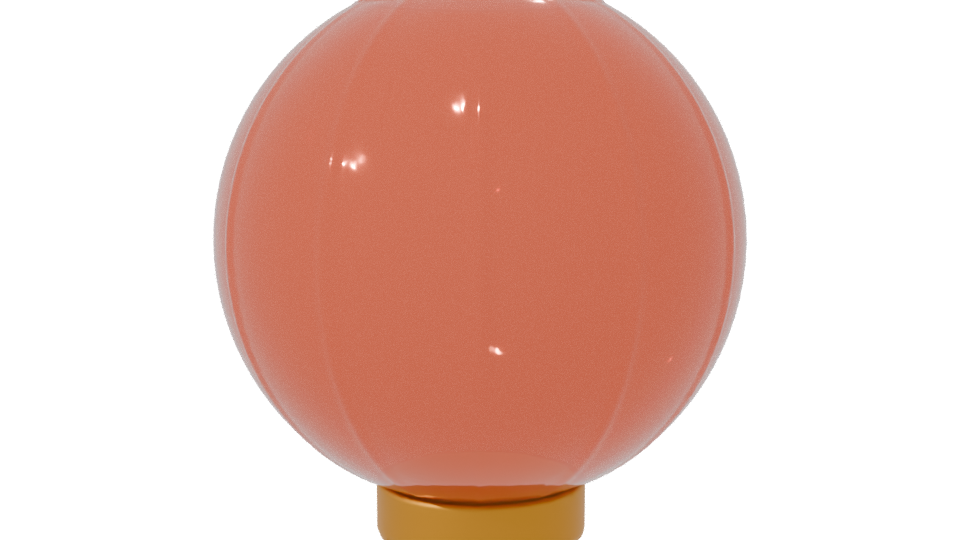 Stylish Modern Glass Lantern 3D Model - Professional 3D Model Render 7