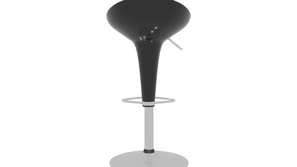 Stylish Modern Bar Stool 3D - Professional 3D Model Render 5