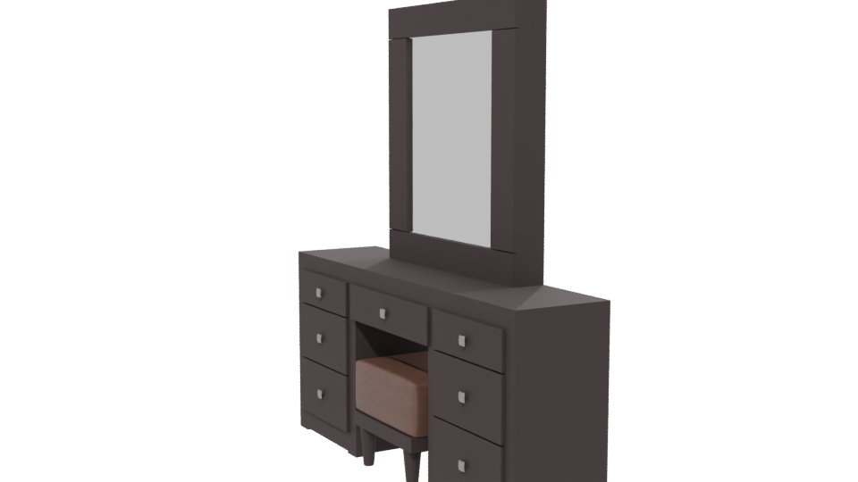 Elegant Modern Vanity Set 3D - Professional 3D Model Render 13