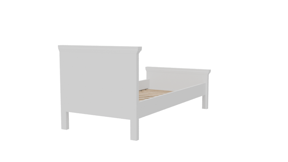 Elegant Bedroom Bed 3D Model - Professional 3D Model Render 6