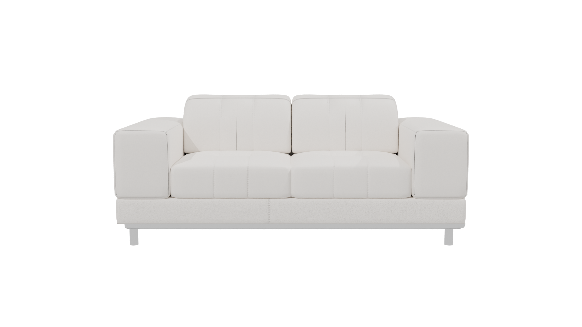 Stylish White Sofa 3D Model - Professional 3D Model Render 2