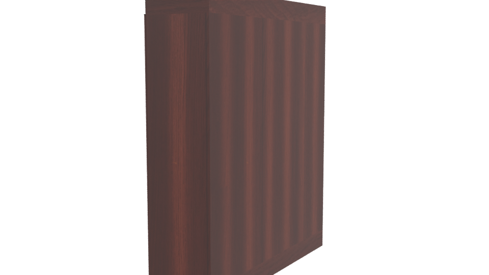 Stylish Wooden Wardrobe Model - Professional 3D Model Render 3