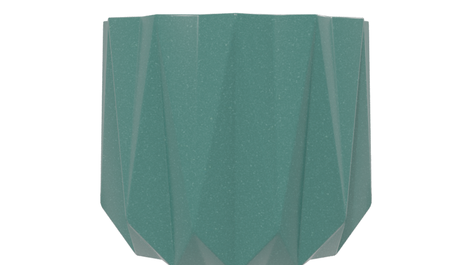 Stylized Geometric Plant Pot 3D - Professional 3D Model Render 13