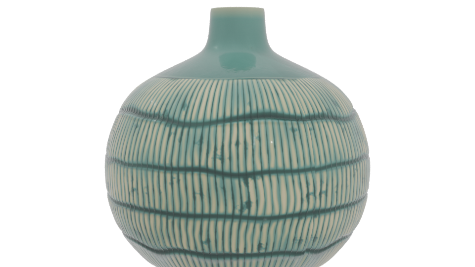 Stylish Ceramic Decorative Vase 3D - Professional 3D Model Render 4