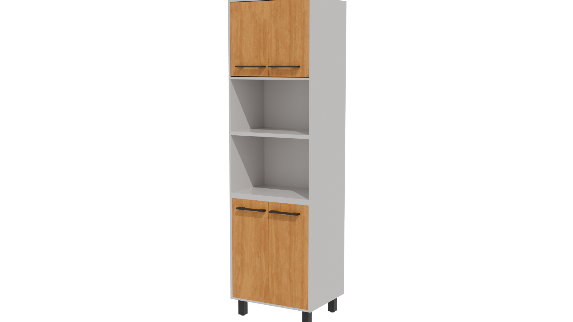 Stylish Wooden Kitchen Cabinet 3D Model - Professional 3D Model Render 24
