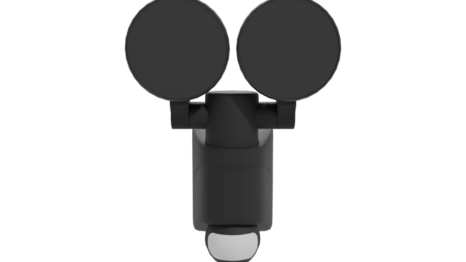 Modern Dual-Lens Outdoor Security Light 3D Model - Professional 3D Model Render 11