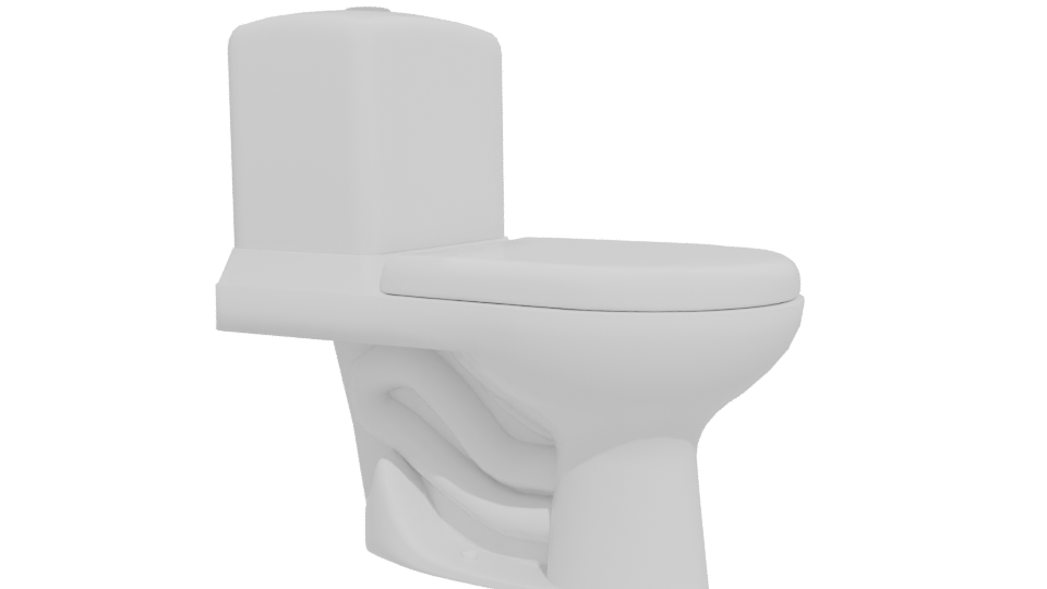 Stylish Bathroom Toilet Model 3D - Professional 3D Model Render 12