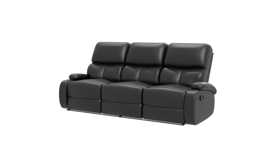 Contemporary Reclining Sofa 3D Model - Professional 3D Model Render 12