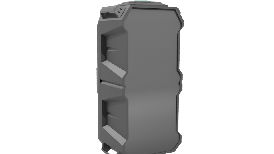 Dynamic RGB LED Speaker Tower 3D Model - Professional 3D Model Render 4