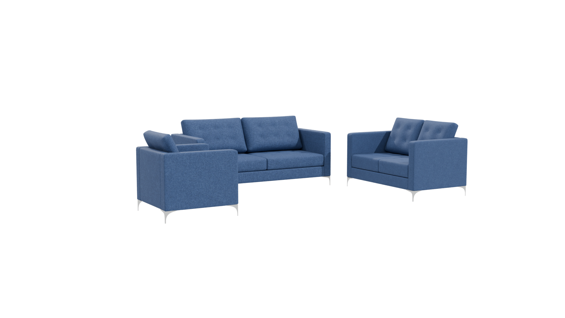 Living Room Sofa Set 3D Model - Professional 3D Model Render 10