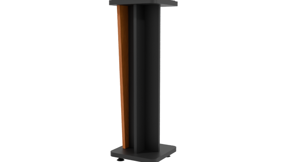 Contemporary Wooden Podium Model - Professional 3D Model Render 3