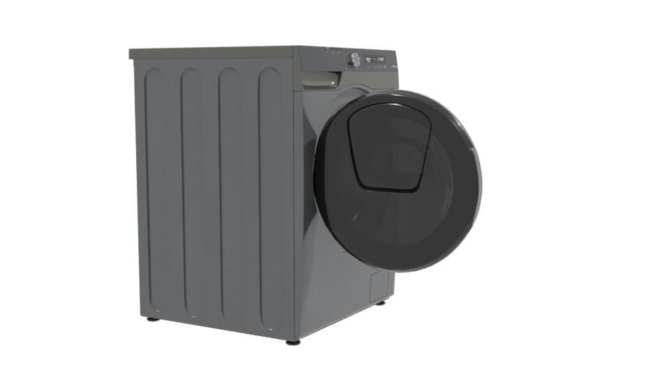 Sleek Front-Loading Washing Machine 3D Model - Professional 3D Model Render 9