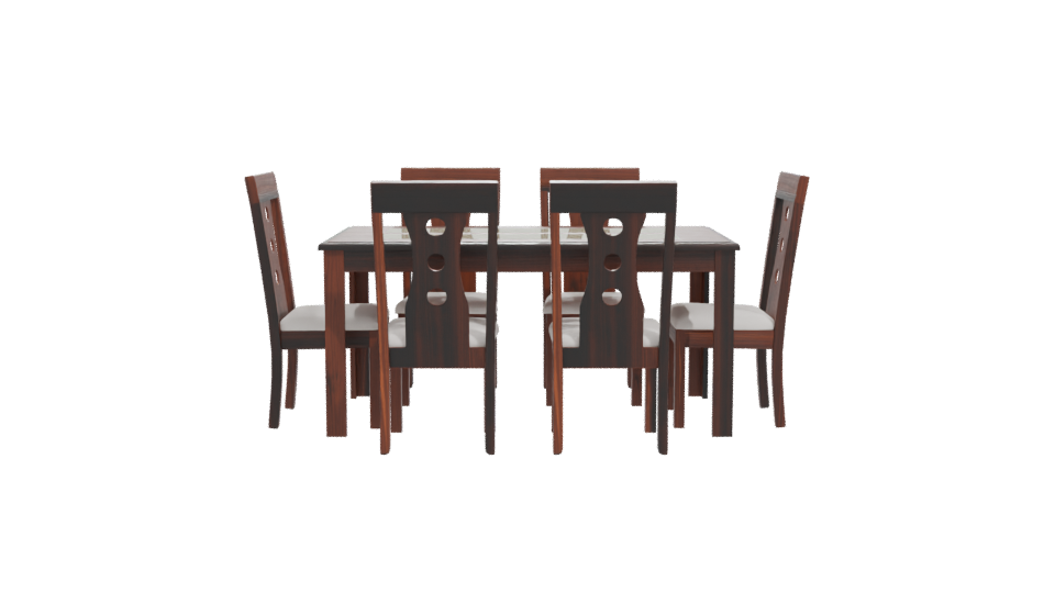 Modern Dining Table Set 3D - Professional 3D Model Render 11