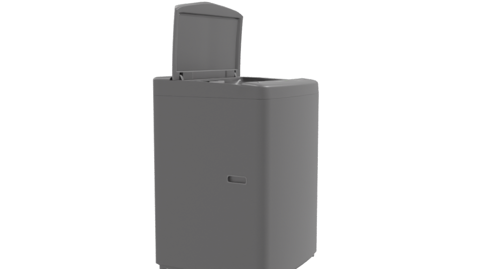 Realistic Household Trash Bin 3D - Professional 3D Model Render 9