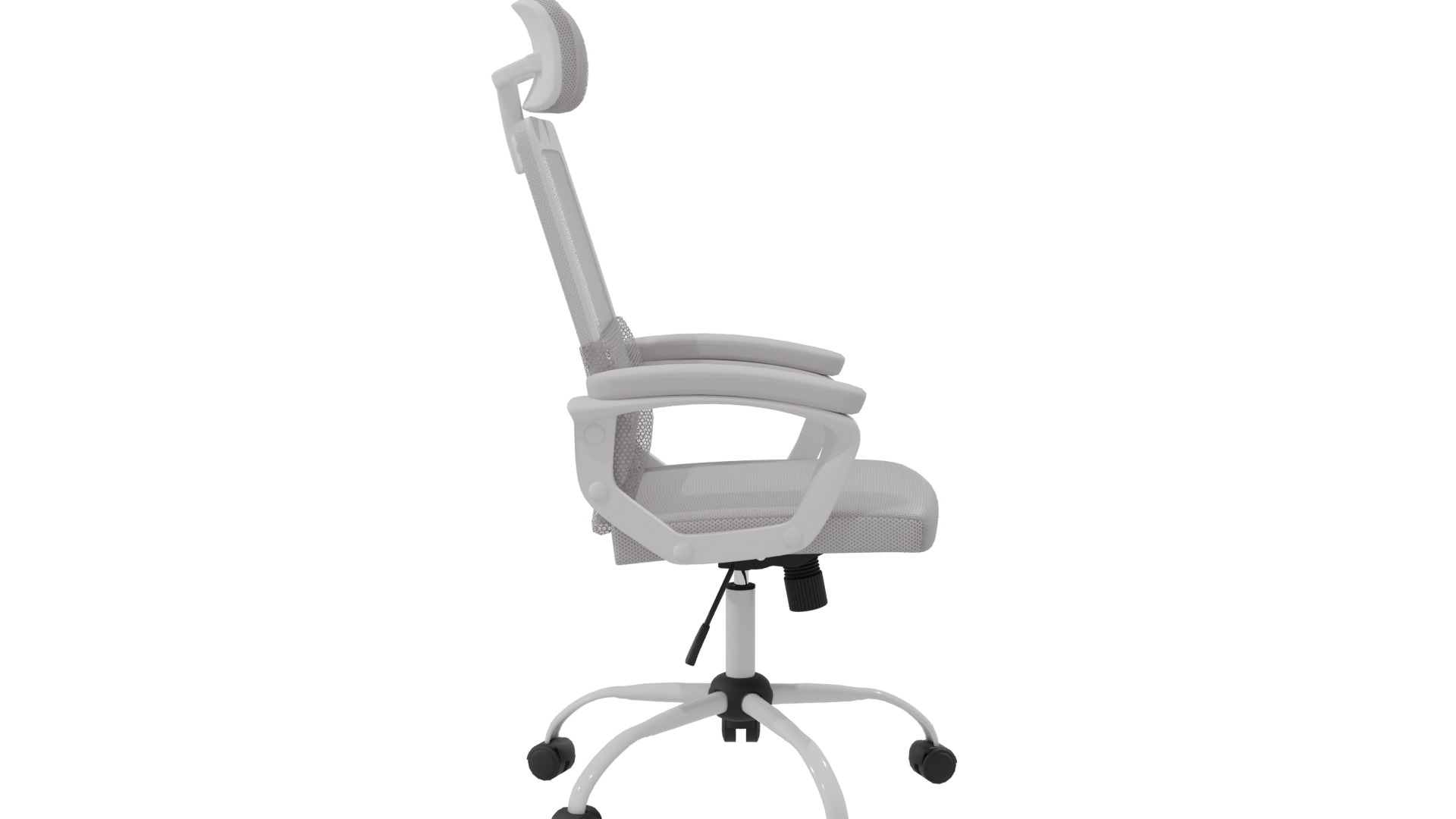 Ergonomic Office Chair Model - Professional 3D Model Render 8