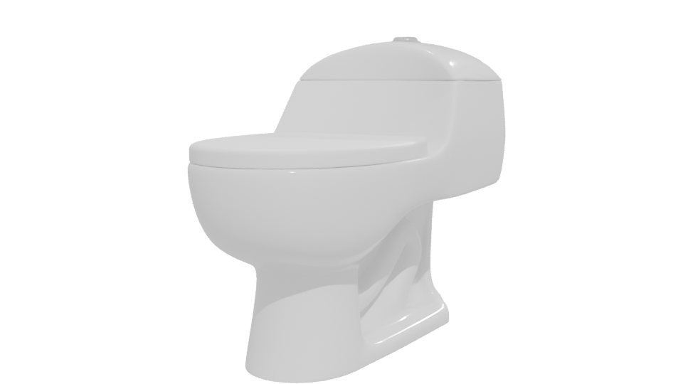 Stylish Toilet 3D Model - Professional 3D Model Render 12