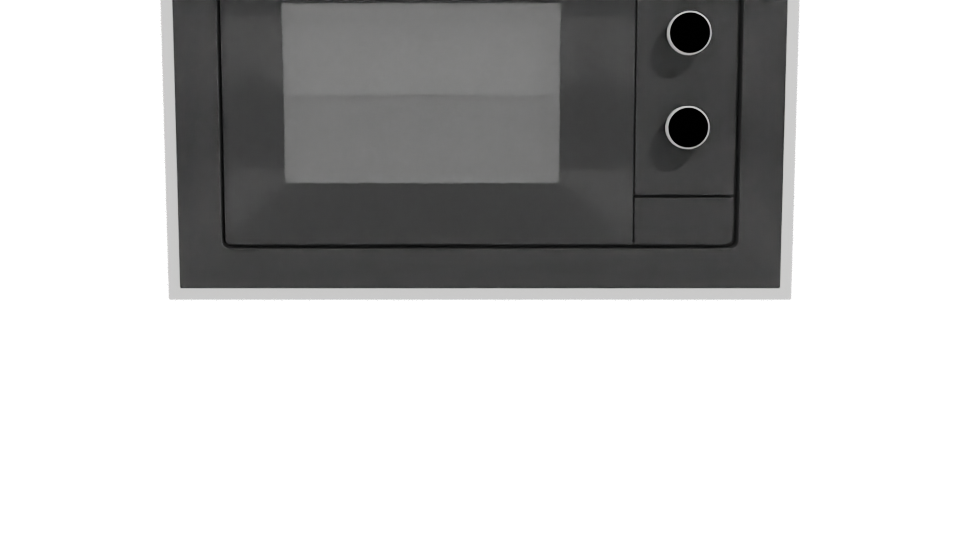 Sleek Built-In Microwave 3D Model - Professional 3D Model Render 11