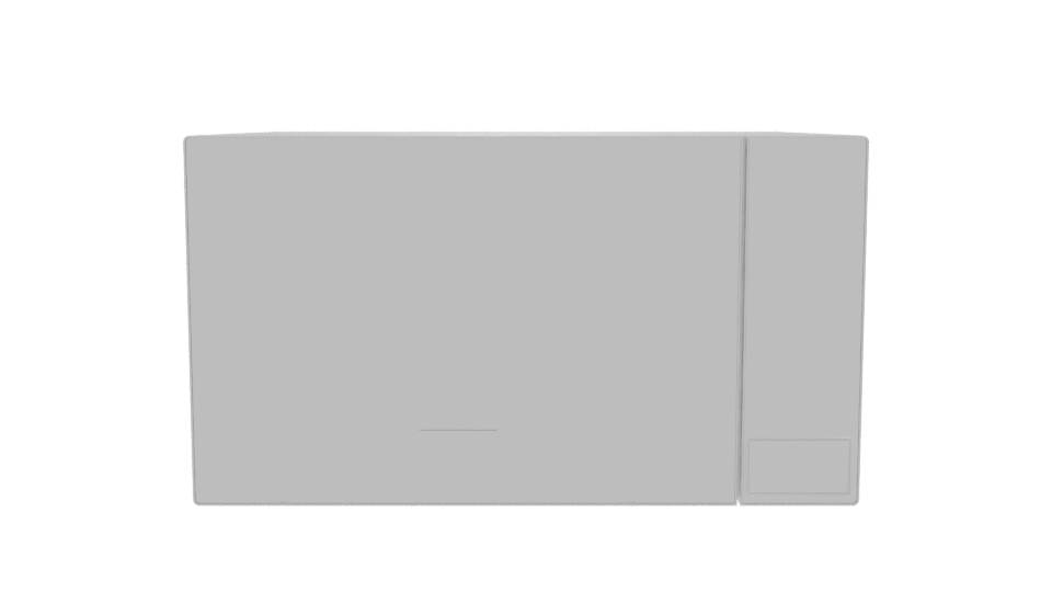 Compact Modern Microwave Model - Professional 3D Model Render 11