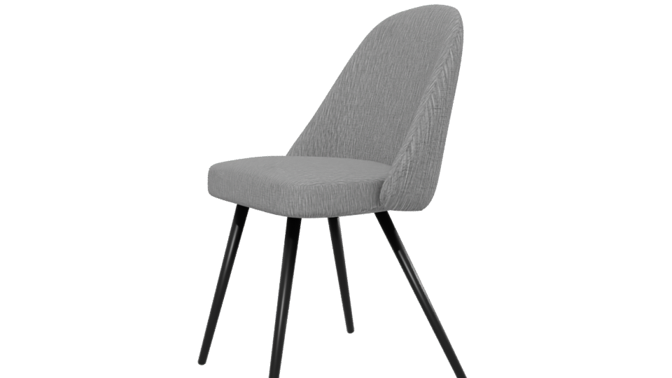 Stylish Fabric Dining Chair 3D - Professional 3D Model Render 13