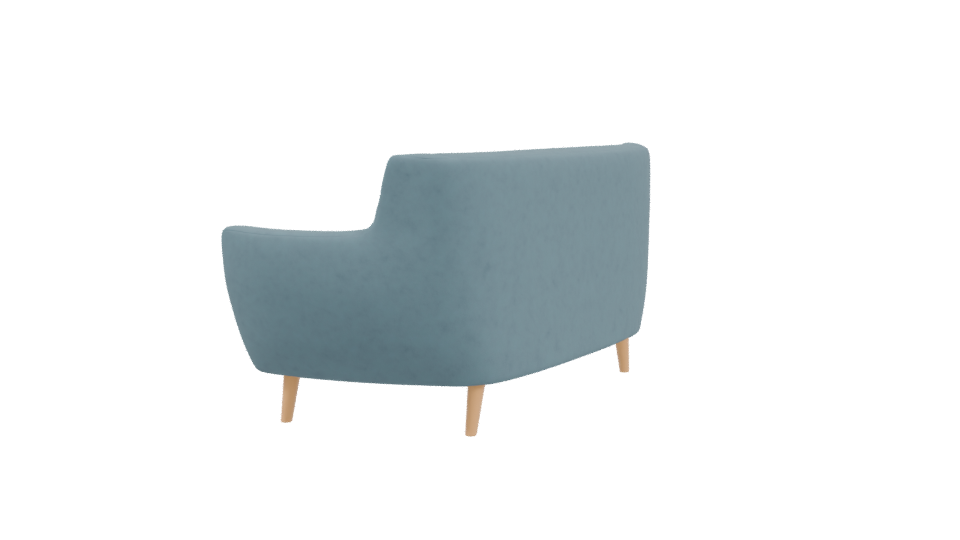 Stylish Mid-Century Sofa Model - Professional 3D Model Render 3