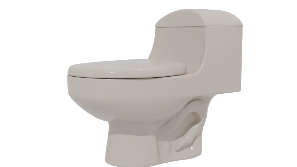 WC One Piece Montecarlo 6 Liters 3D - Professional 3D Model Render 13