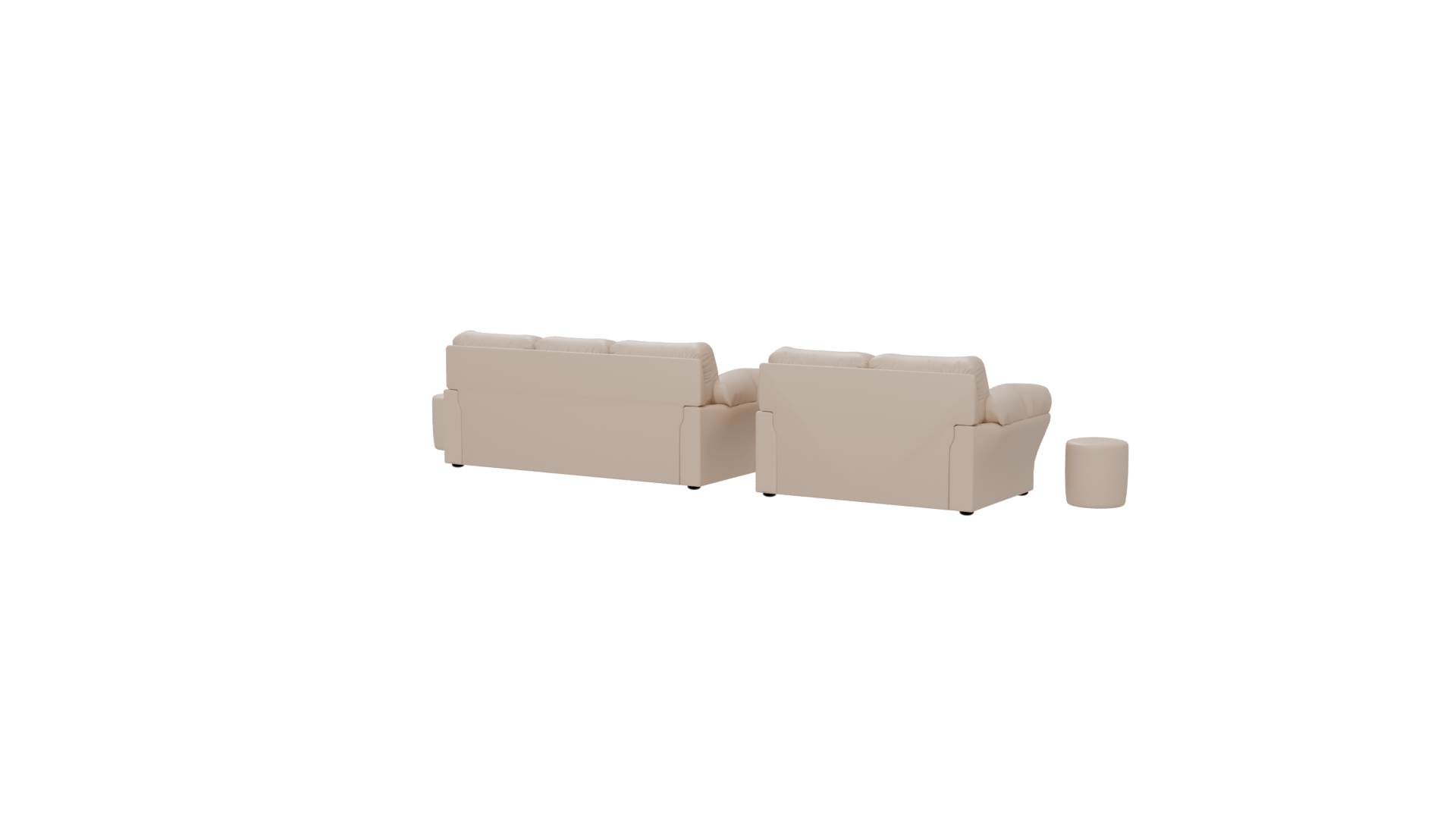 Contemporary Sofa Set 3D Model - Professional 3D Model Render 21