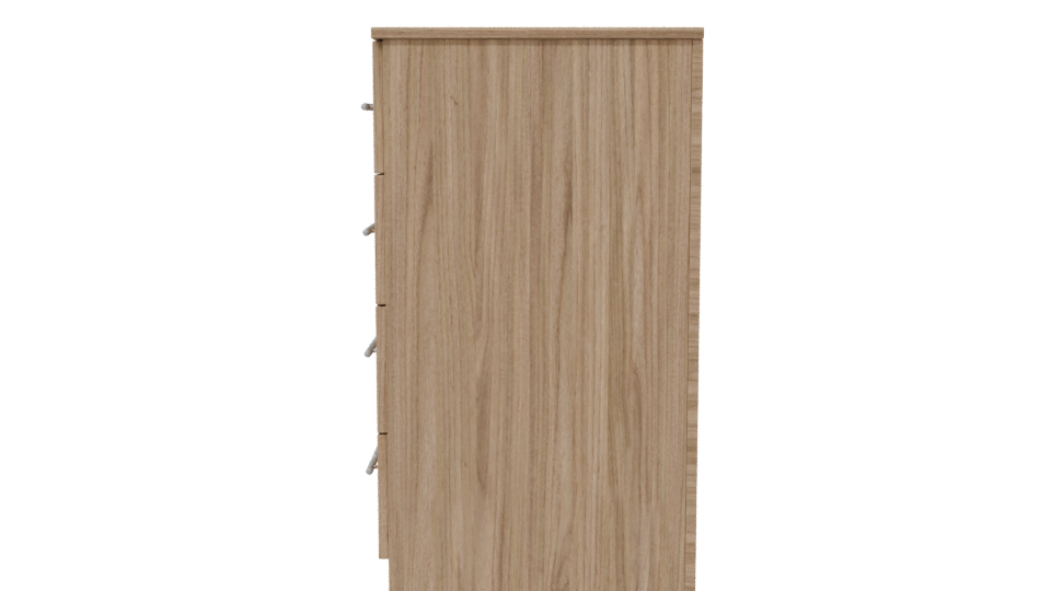 Stylish Wooden Dresser 3D Model - Professional 3D Model Render 2