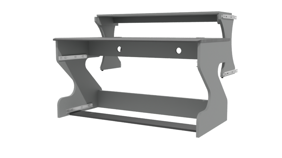 Stylish Modern Office Desk 3D Model - Professional 3D Model Render 12