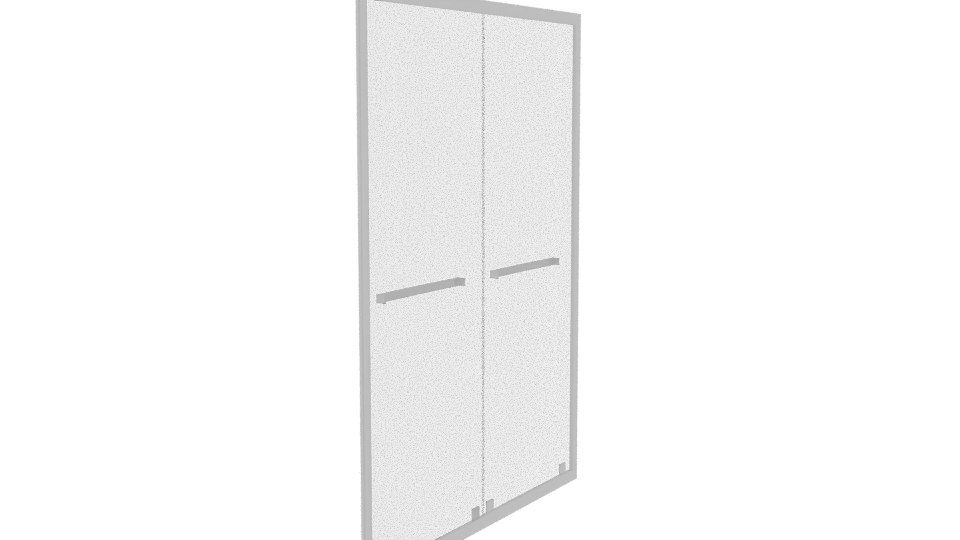 Double Door Modern Cabinet 3D - Professional 3D Model Render 3