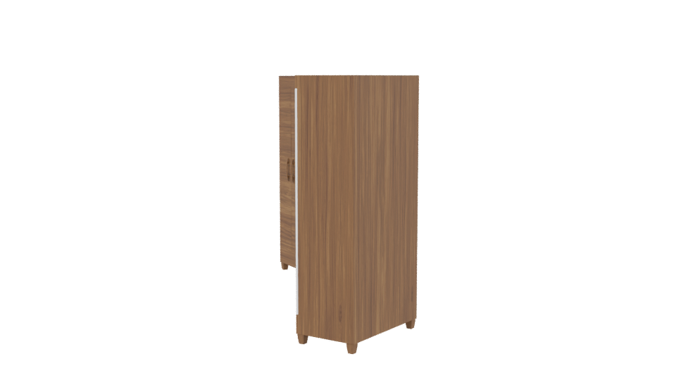 Stylish Wooden Wardrobe Set 3D - Professional 3D Model Render 2