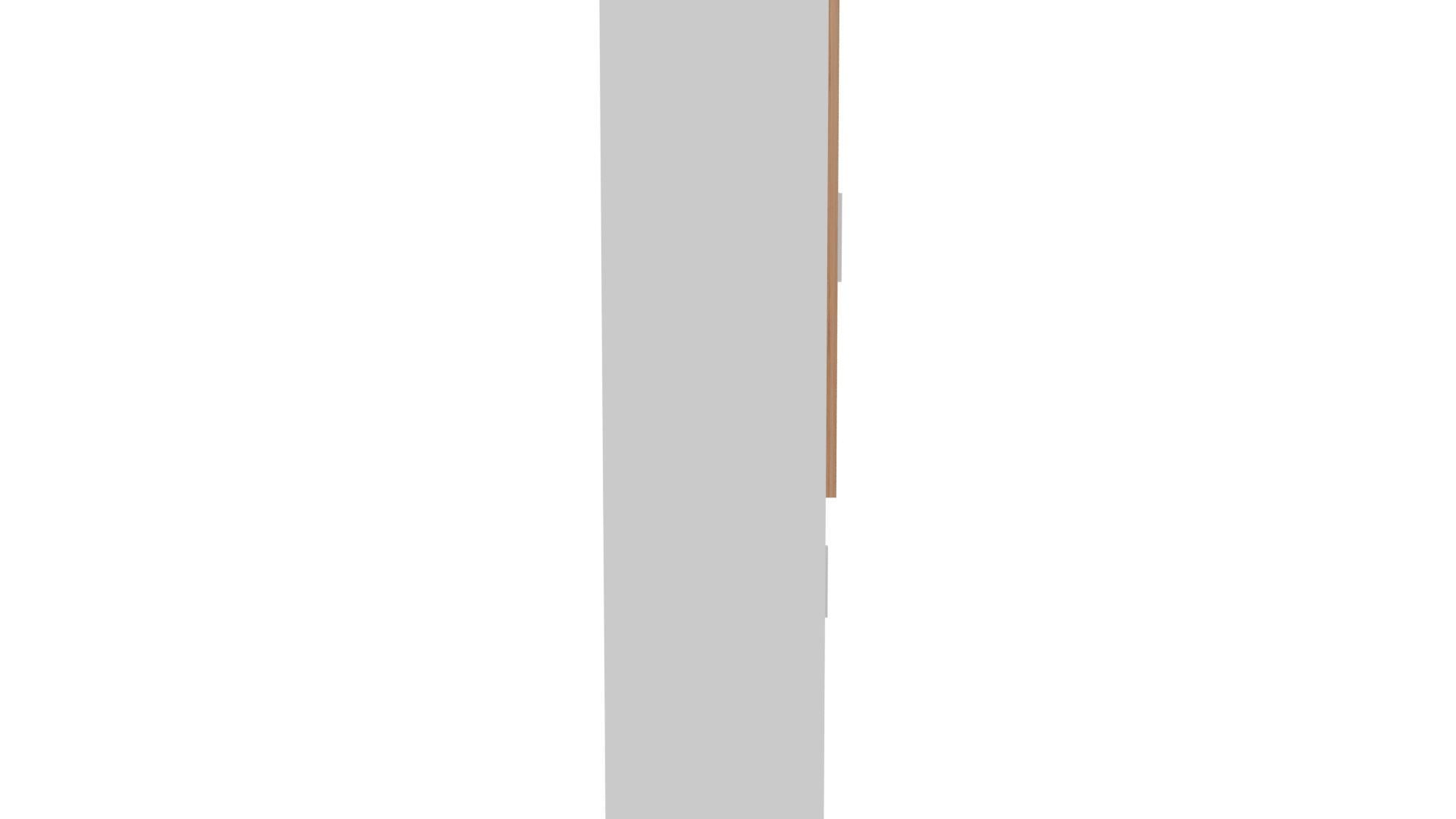 Multifunctional White Brown Cabinet 3D - Professional 3D Model Render 8