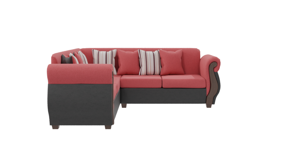 Elegant Corner Sofa 3D Model - Professional 3D Model Render 8