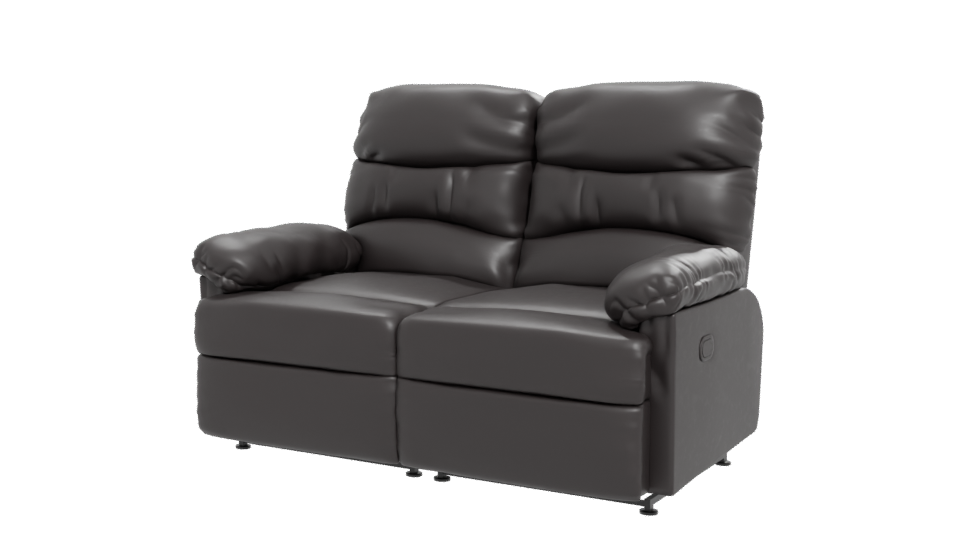 Comfortable Leather Loveseat Model - Professional 3D Model Render 12