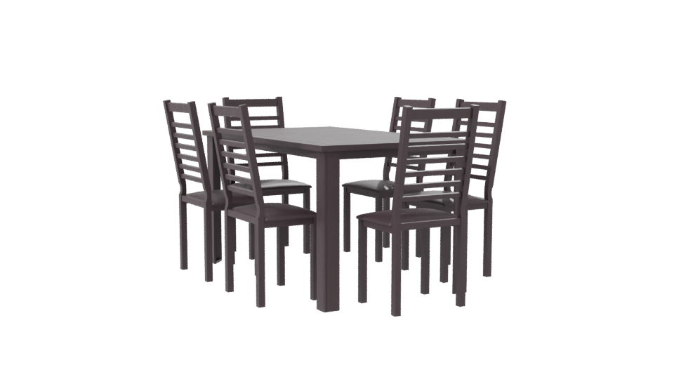 Stylish Modern Dining Table Set - Professional 3D Model Render 7