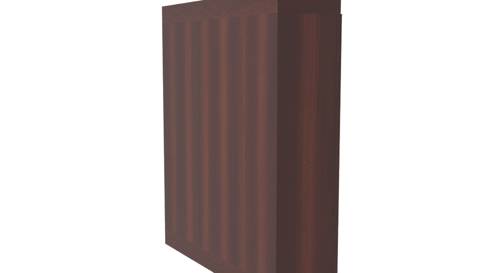 Stylish Wooden Wardrobe Model - Professional 3D Model Render 7
