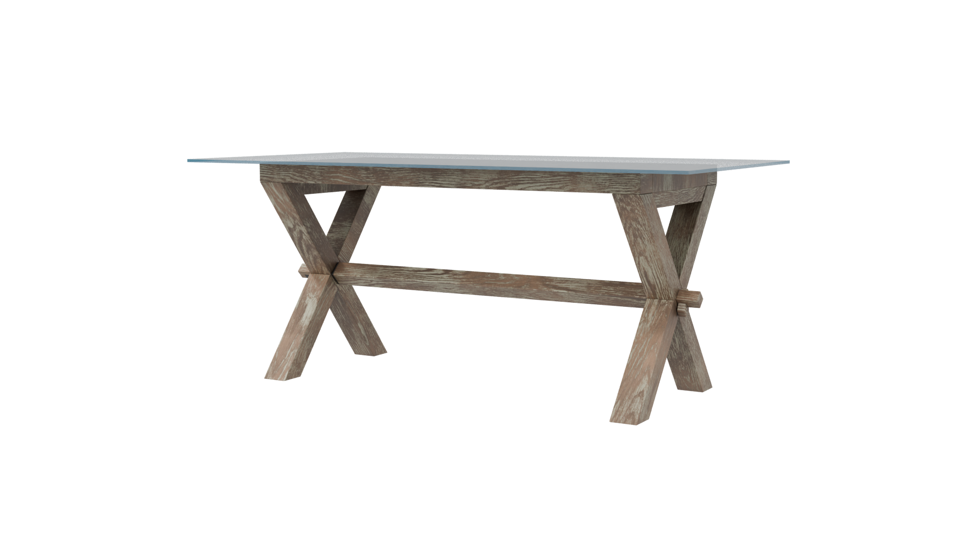 Stylish Wooden Dining Table Model - Professional 3D Model Render 6