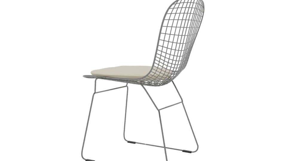 Stylish Wireframe Chair 3D Model - Professional 3D Model Render 3