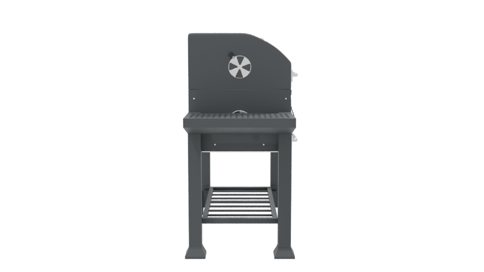 Stainless Steel Premium Grill Model - Professional 3D Model Render 8