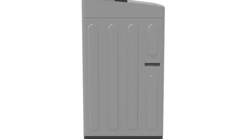 Stylish Top-Load Washing Machine 3D - Professional 3D Model Render 8