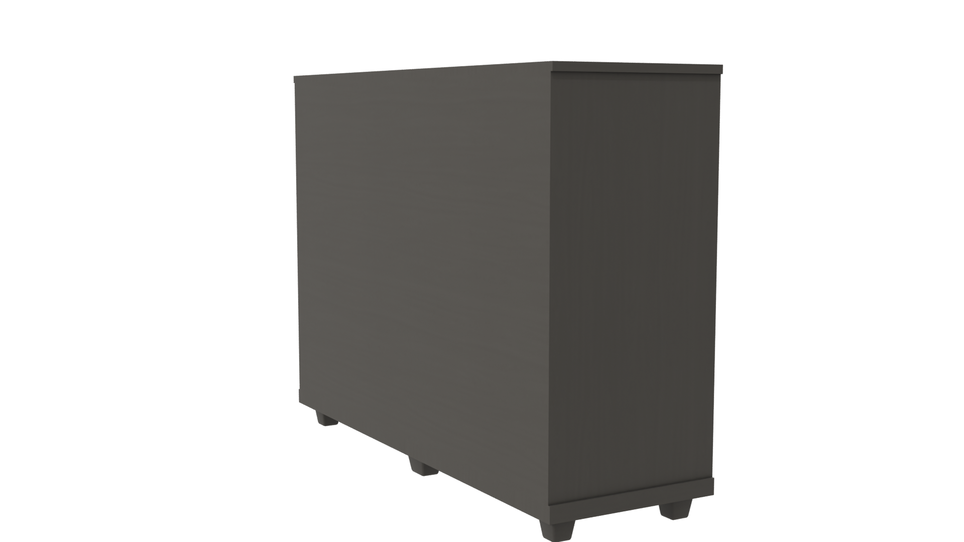 Contemporary Wooden Cabinet with Glass Doors 3D Model - Professional 3D Model Render 7