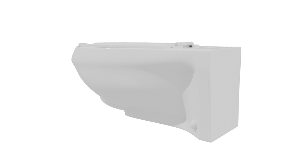 Stylish Modern Toilet Model - Professional 3D Model Render 3