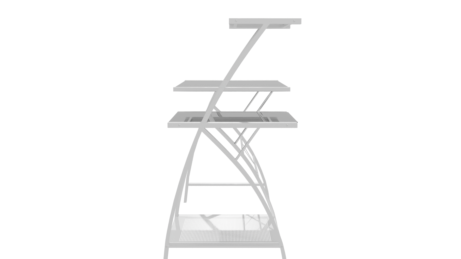 Stylish Modern Multi-Tier Table - Professional 3D Model Render 11