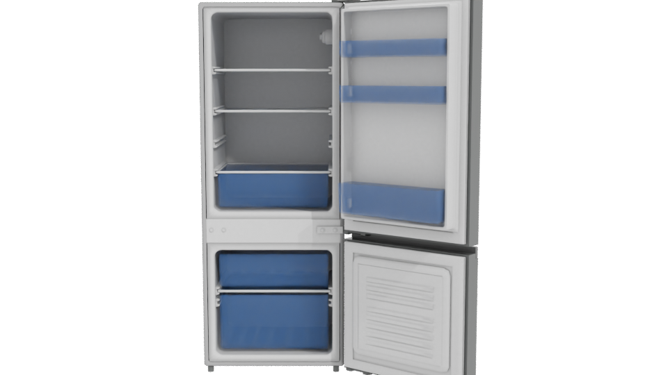 Stylish Modern Refrigerator 3D Model - Professional 3D Model Render 11