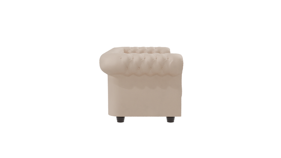 Elegant Classic Tufted Sofa 3D Model - Professional 3D Model Render 8