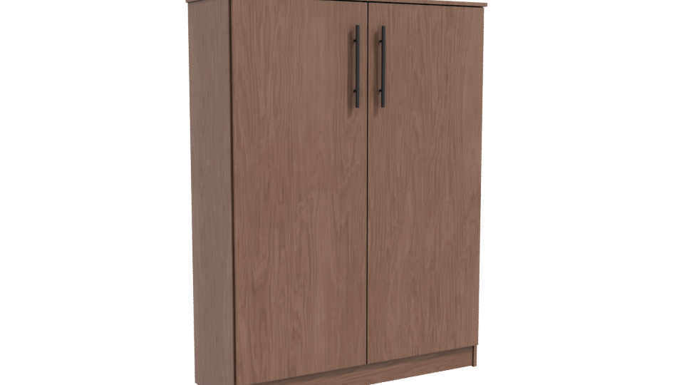 Stylish Wooden Storage Cabinet 3D - Professional 3D Model Render 10