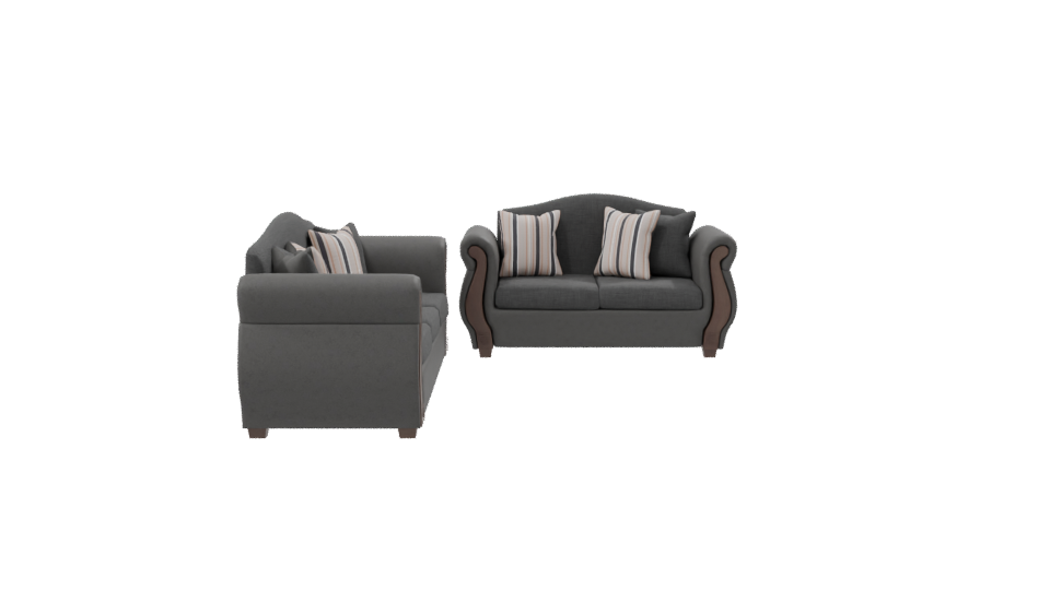 Elegant Fabric Sofa 3D Model - Professional 3D Model Render 8