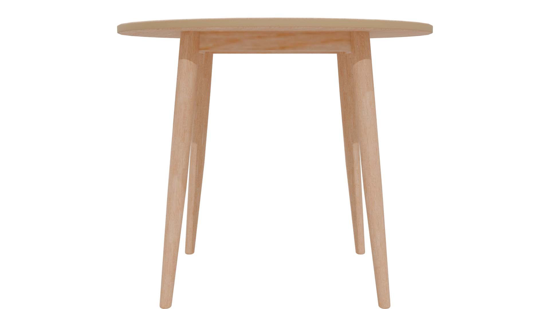 Elegant Round Wooden Table 3D - Professional 3D Model Render 5