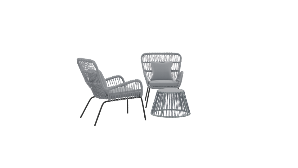 Stylish Outdoor Furniture Set 3D - Professional 3D Model Render 9