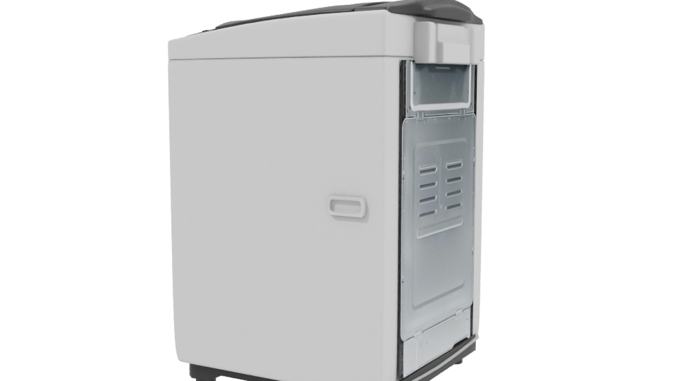 Compact Top-Loading Washing Machine - Professional 3D Model Render 3